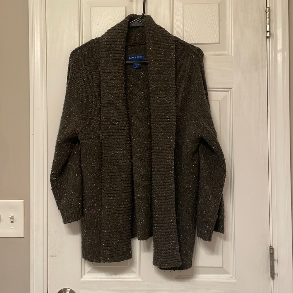 Karen Scott Brown Cardigan